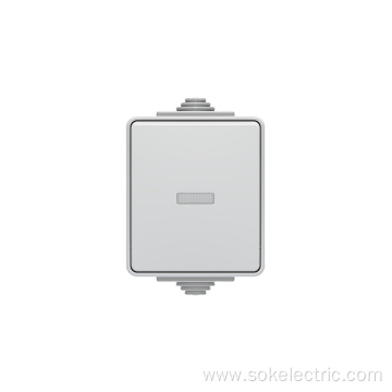 Light Switch with LED Surface Mounting IP65